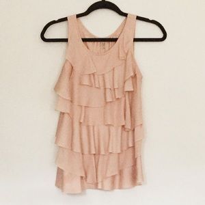 LOFT Blush Layered Blouse